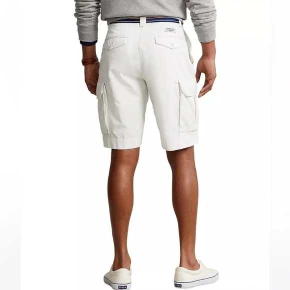 Polo Ralph Lauren Classic Cargo Shorts Khakis White/Relaxed Fit Size 31 - Picture 2 of 16